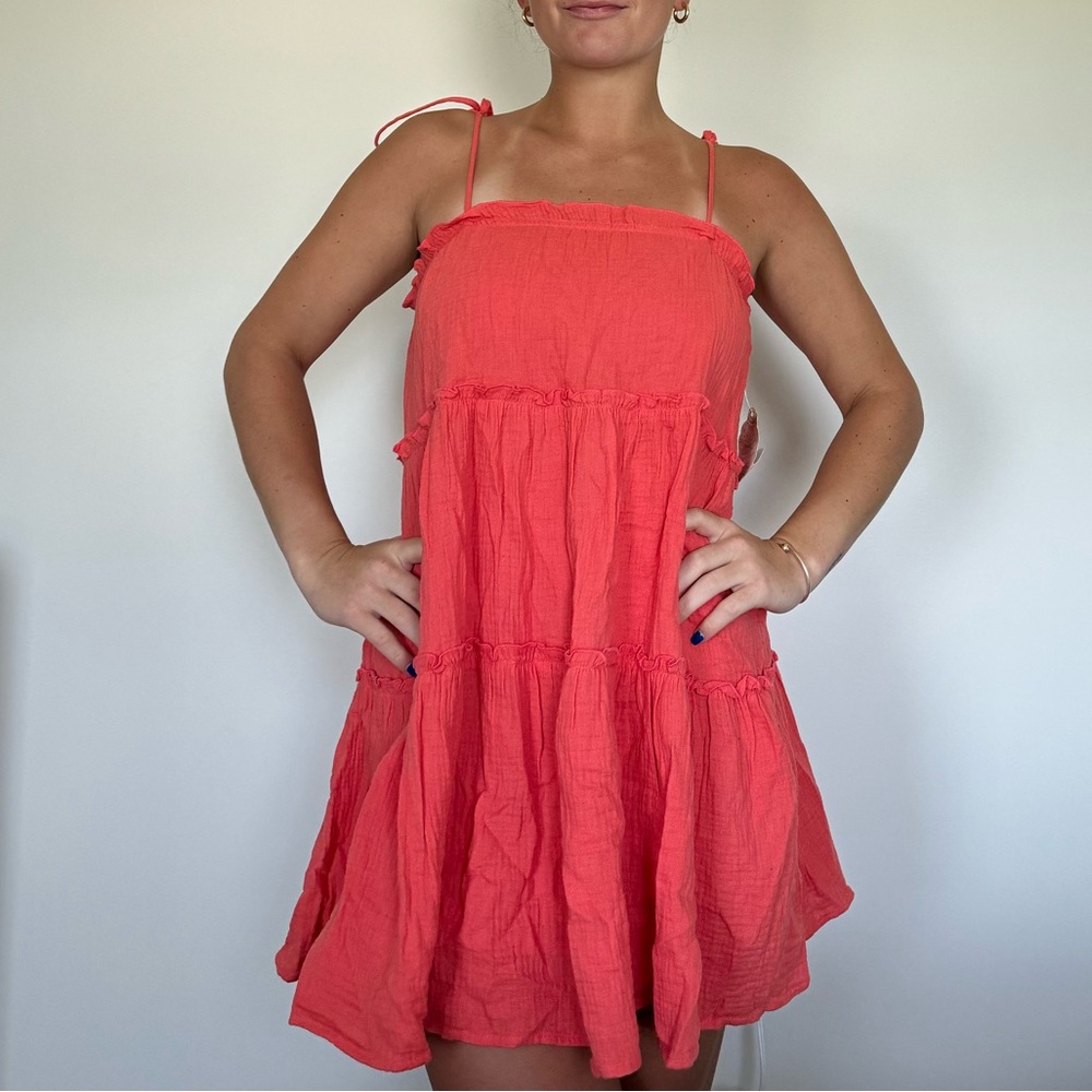 ALTERD STATE Flowy Peach SunDress